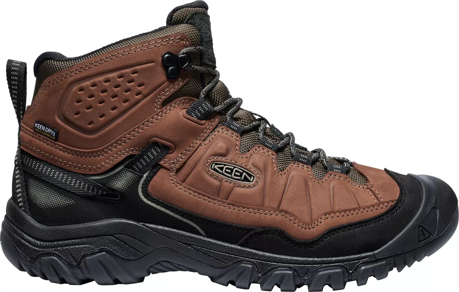 Keen Men's Targhee IV Mid Waterproof Hiking Boots, Size 11.5, Brown