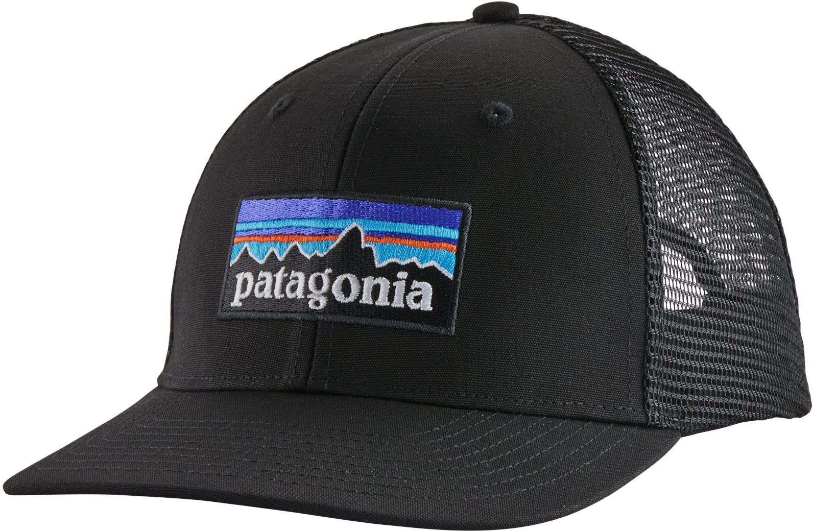 Patagonia Men's P-6 Logo Trucker Hat, Black