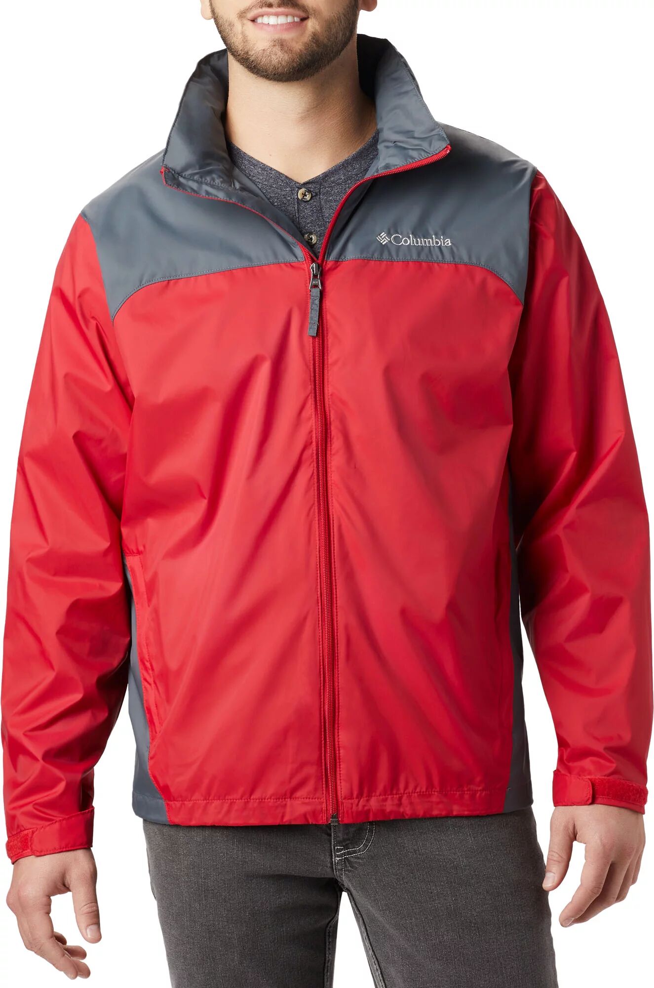 Columbia Men's Glennaker Lake Rain Jacket, XXL, Red