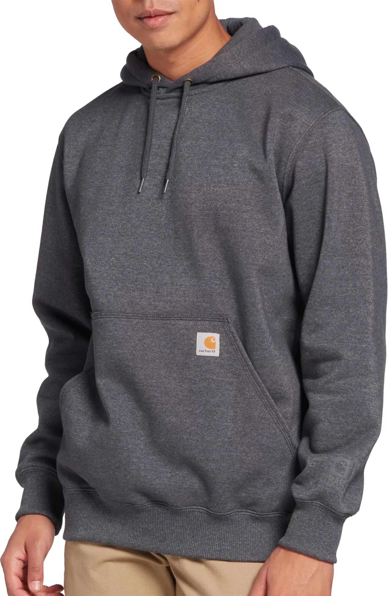 Carhartt Men's Paxton Heavyweight Hooded Sweatshirt, Small, Gray