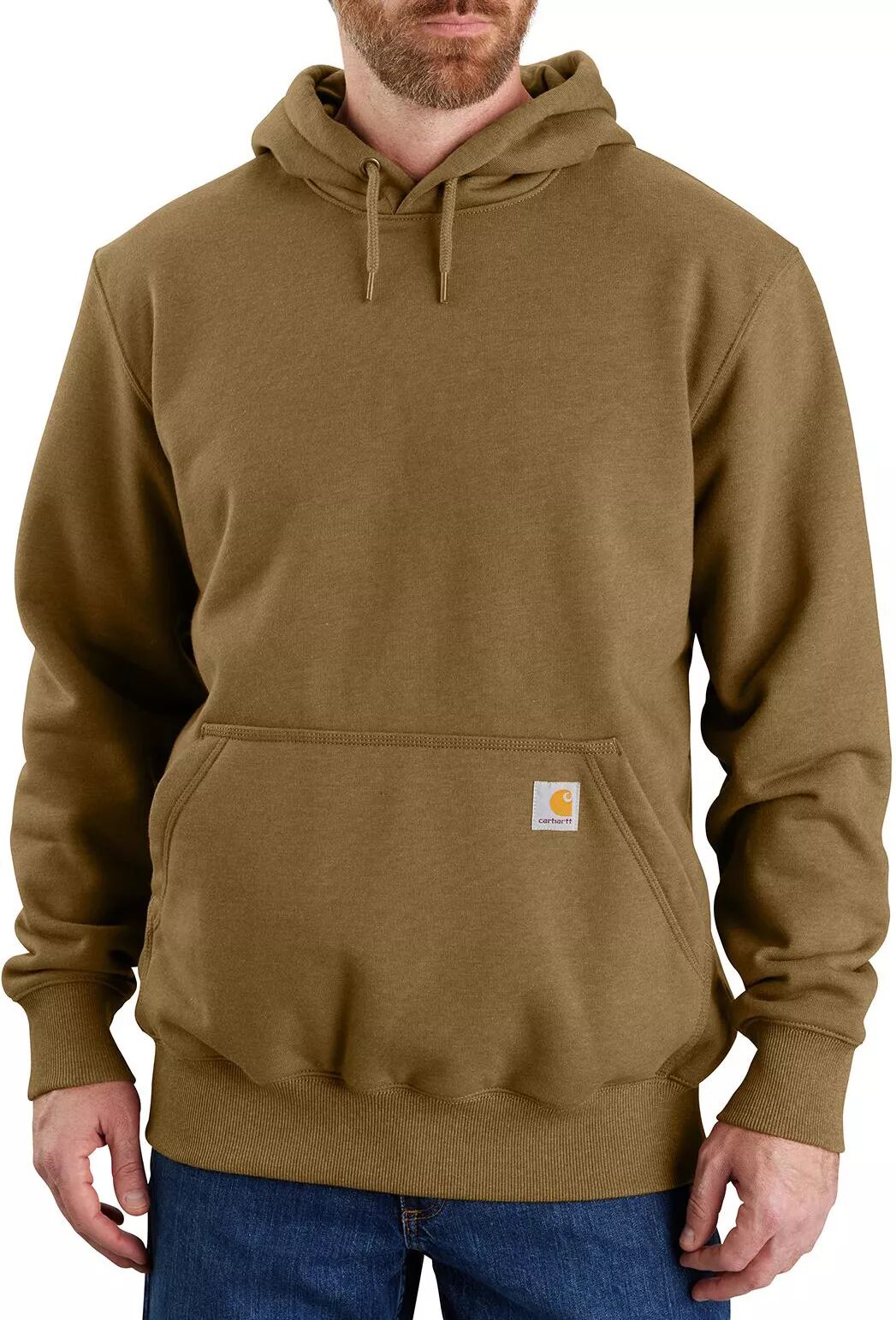 Carhartt Men's Paxton Heavyweight Hooded Sweatshirt, Large, Brown