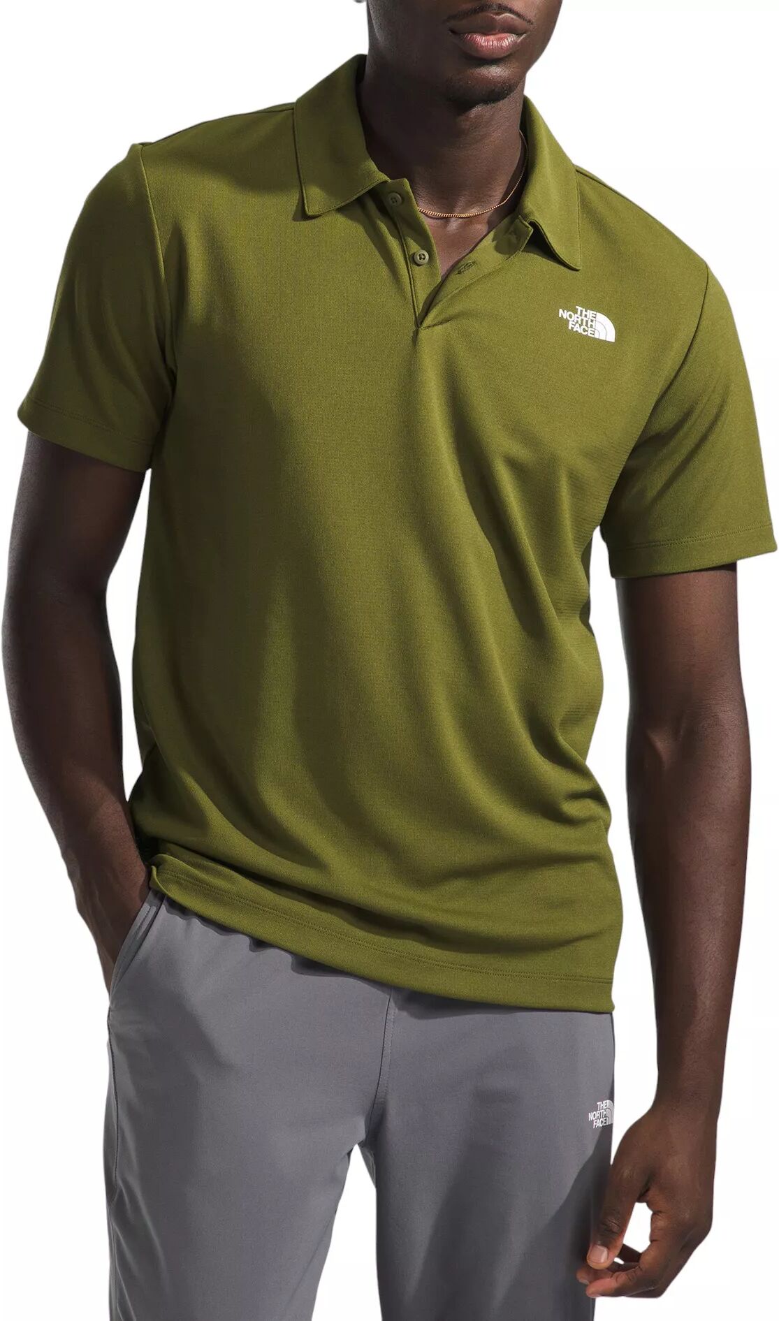 The North Face Men's Wander Polo Shirt, Large, Green