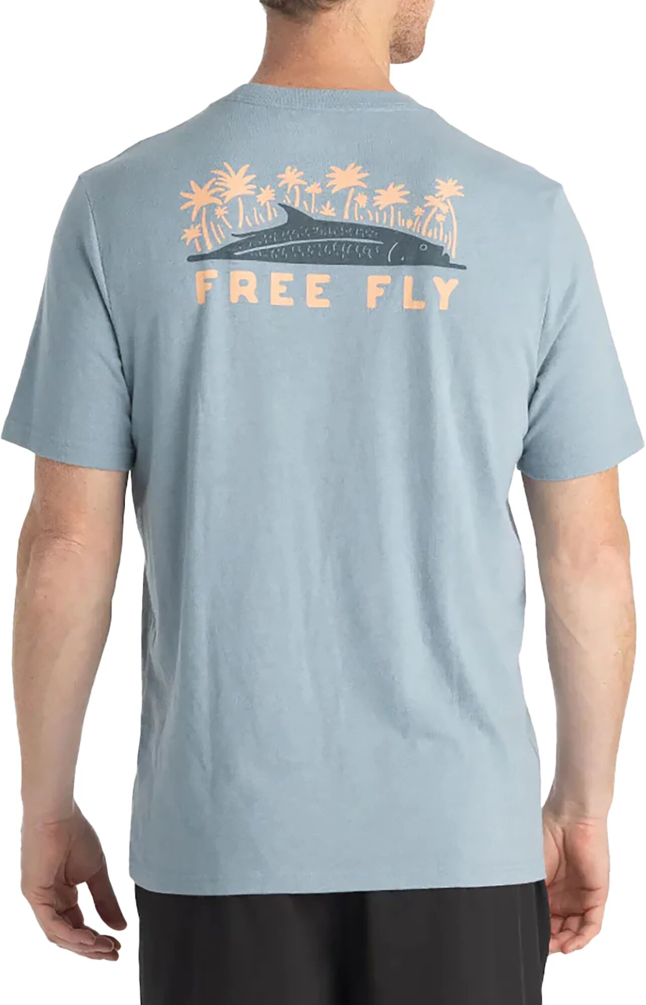 Free Fly Men's Destination Angler T-Shirt, XL, Blue