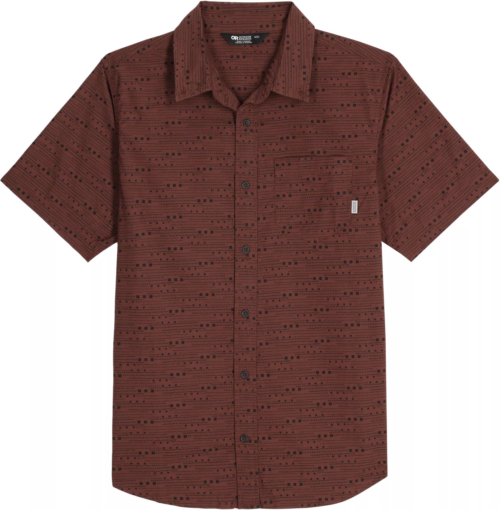 Outdoor Research Men's Rooftop SS Shirt, Medium, Manzanita Dash Path