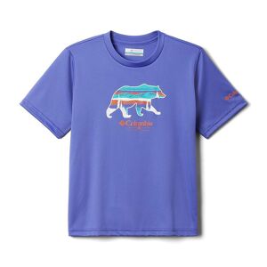 Columbia Boys' Grizzly Ridge SS Graphic Shirt - Small - Purple Lotus / Scenic Stroll Graphic