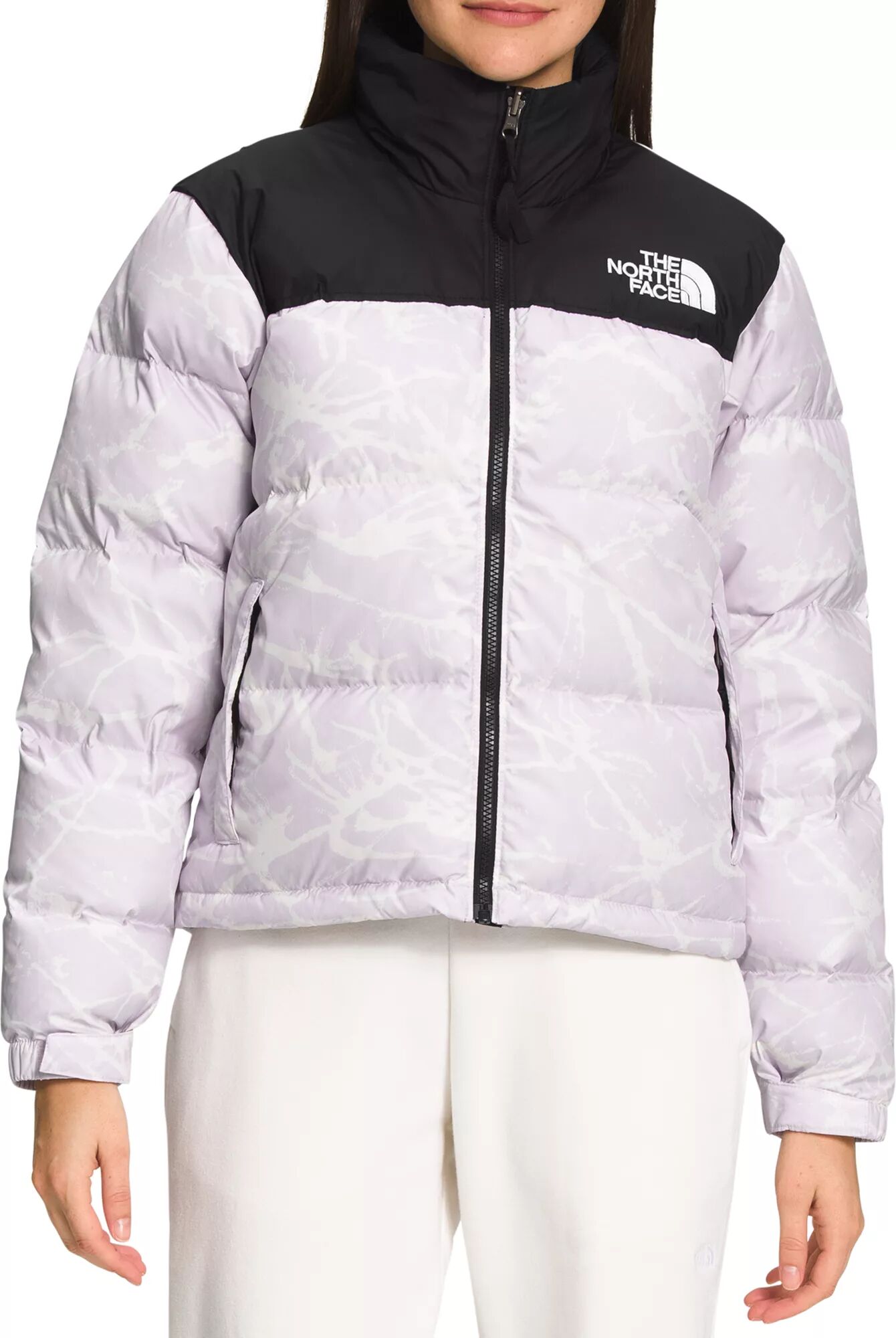 The North Face Women's 1996 Retro Nuptse Down Jacket, Small, Lavender Fog Mtn Sptr Prt