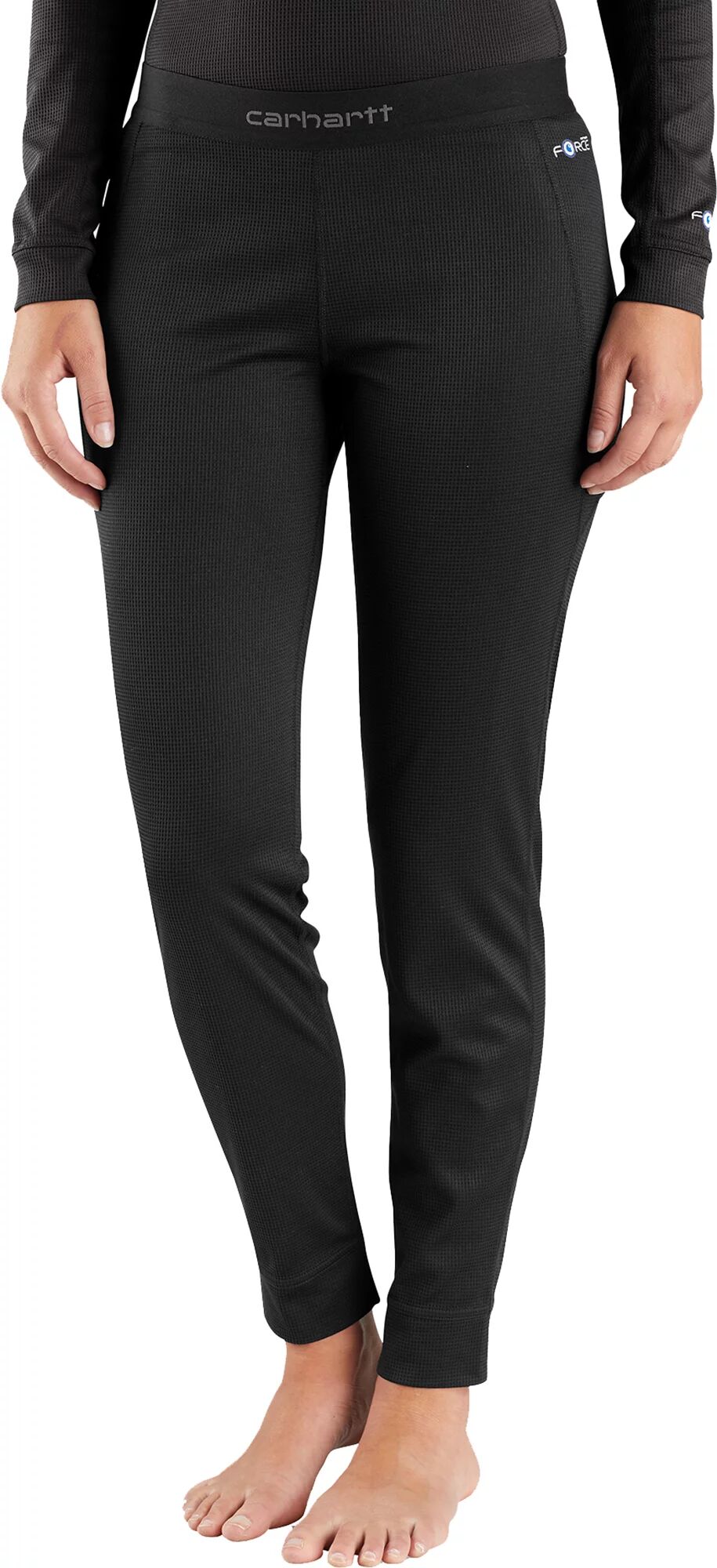 Carhartt Women's Base Force Midweight Tech Baselayer Bottoms, Small, Black