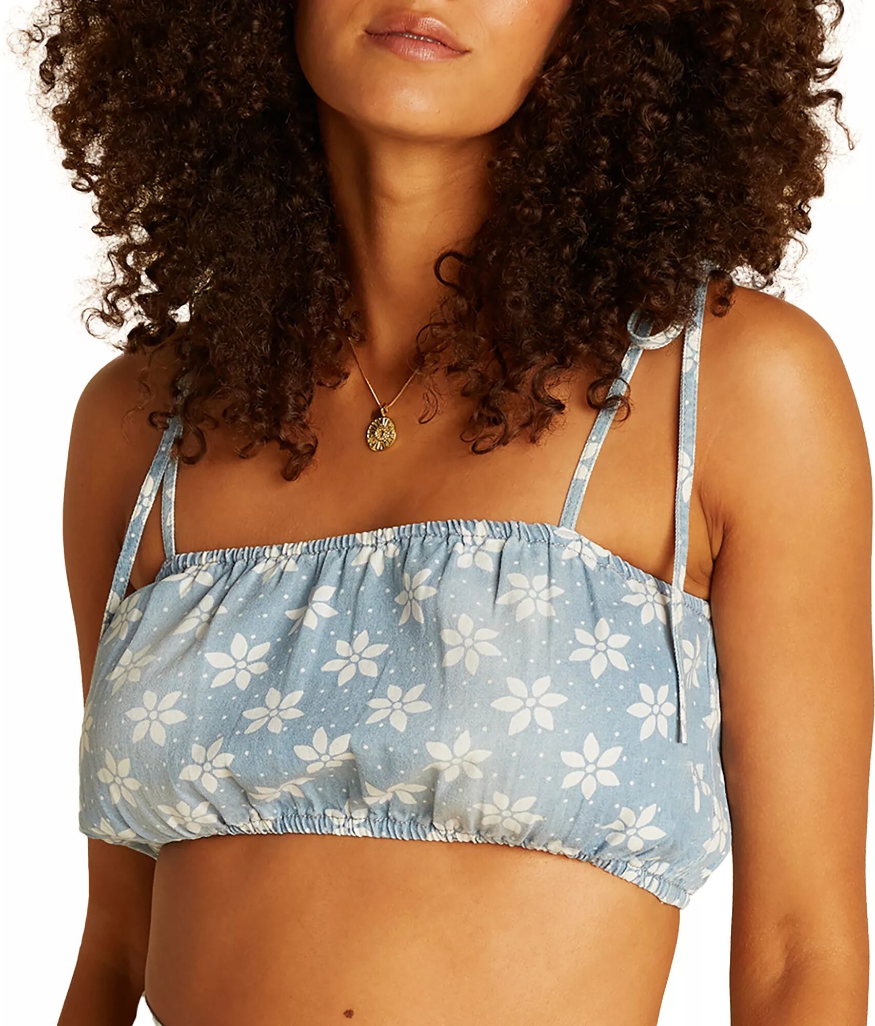 Billabong X Wrangler Women's Perfect Pair Crop Top, Medium, Blue