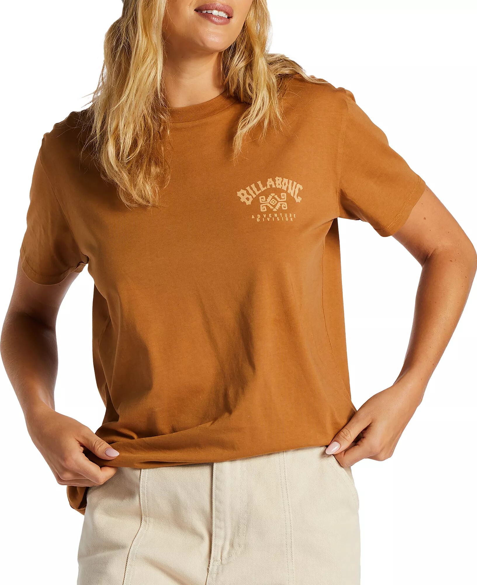 Billabong Women's A/DIV T-Shirt, Large, Tan