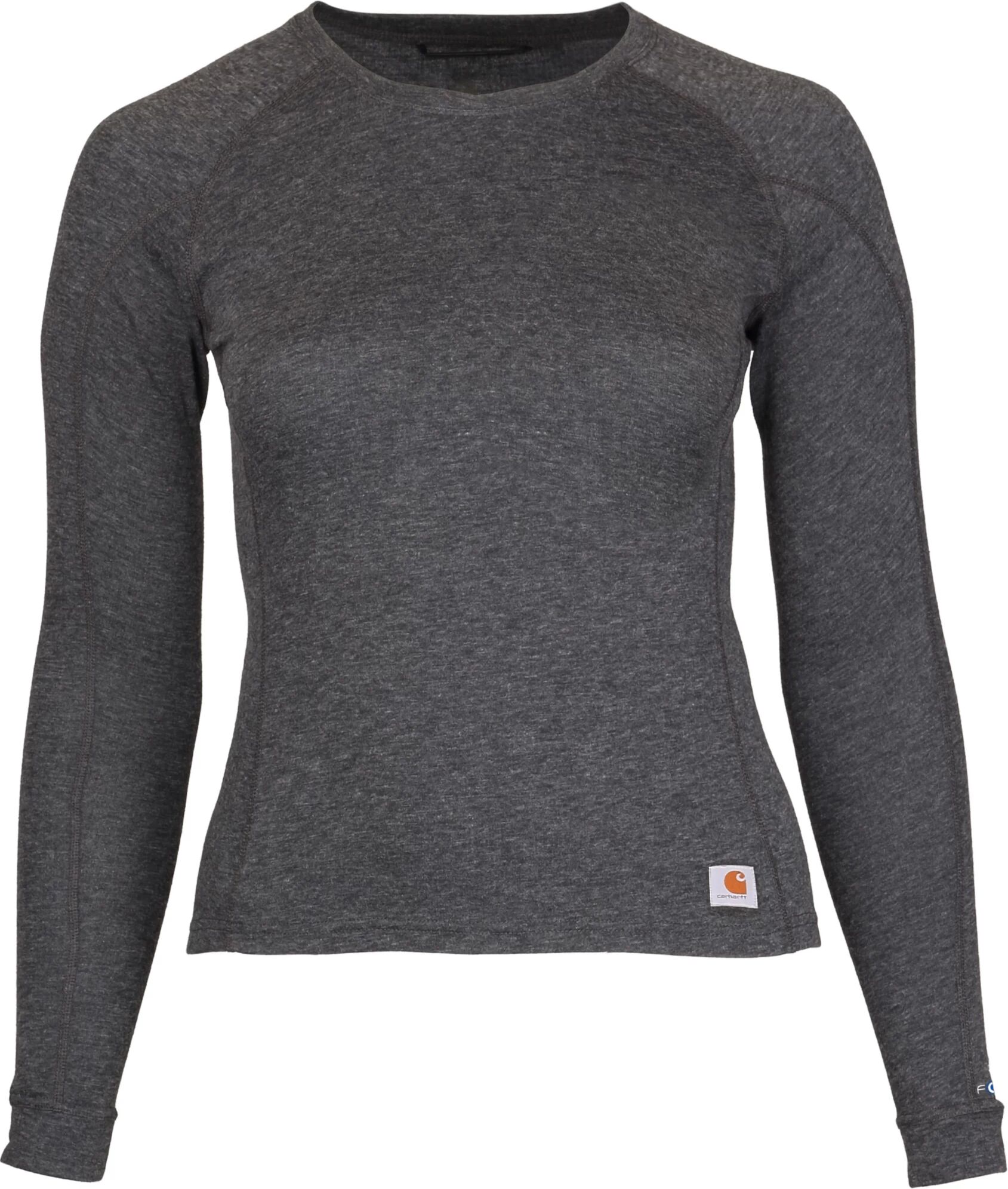 Carhartt Women's Force Midweight Base Layer Crewneck Top, XXL, Gray