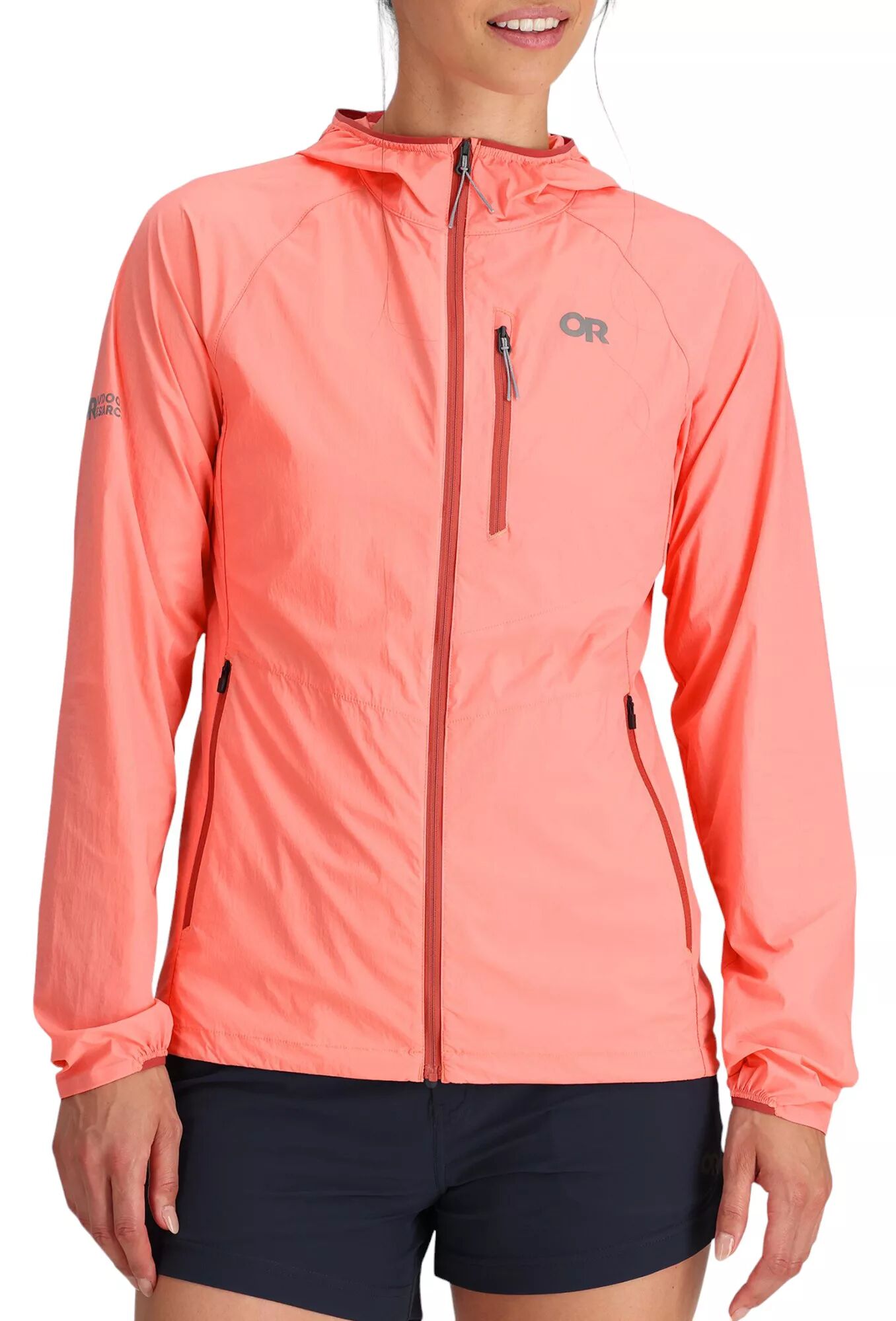 Outdoor Research Women's Shadow Wind Hoodie, Small, Pink