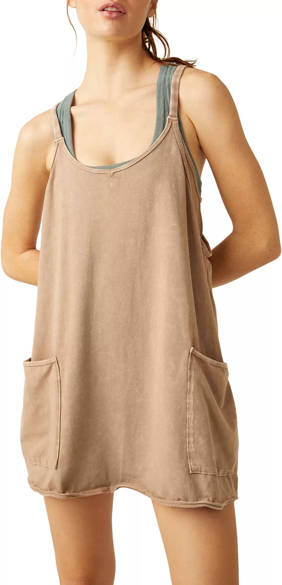 FP Movement Women's Hot Shot Mini Dress, Medium, Brown