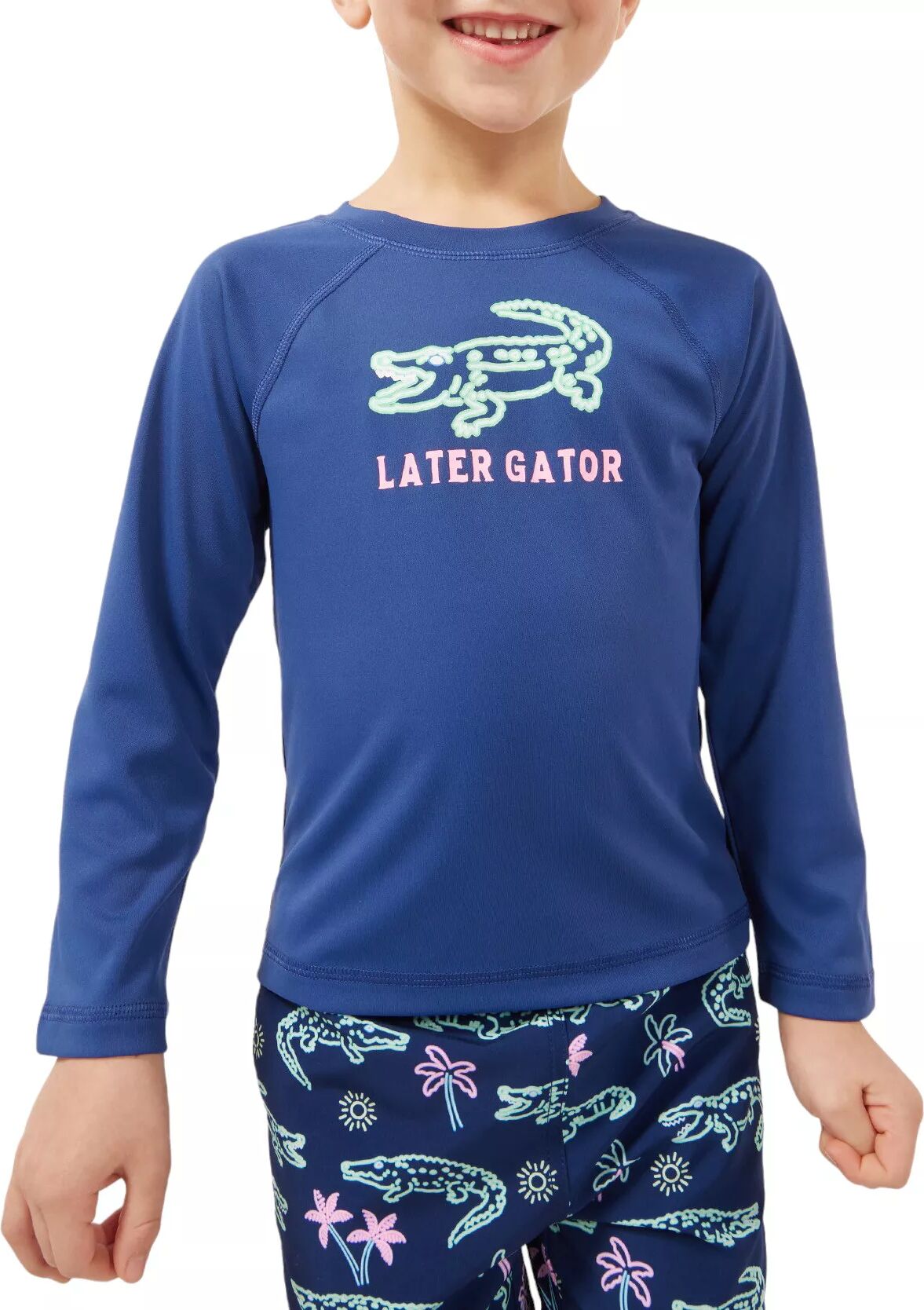 chubbies Toddler Rash Guard, Boys', 4T, Navy Blue