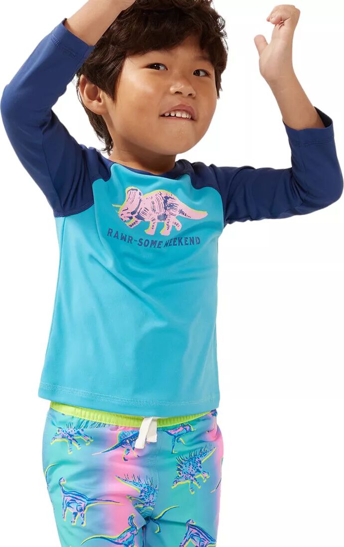 chubbies Toddler Rash Guard, Boys', 4T, Blue