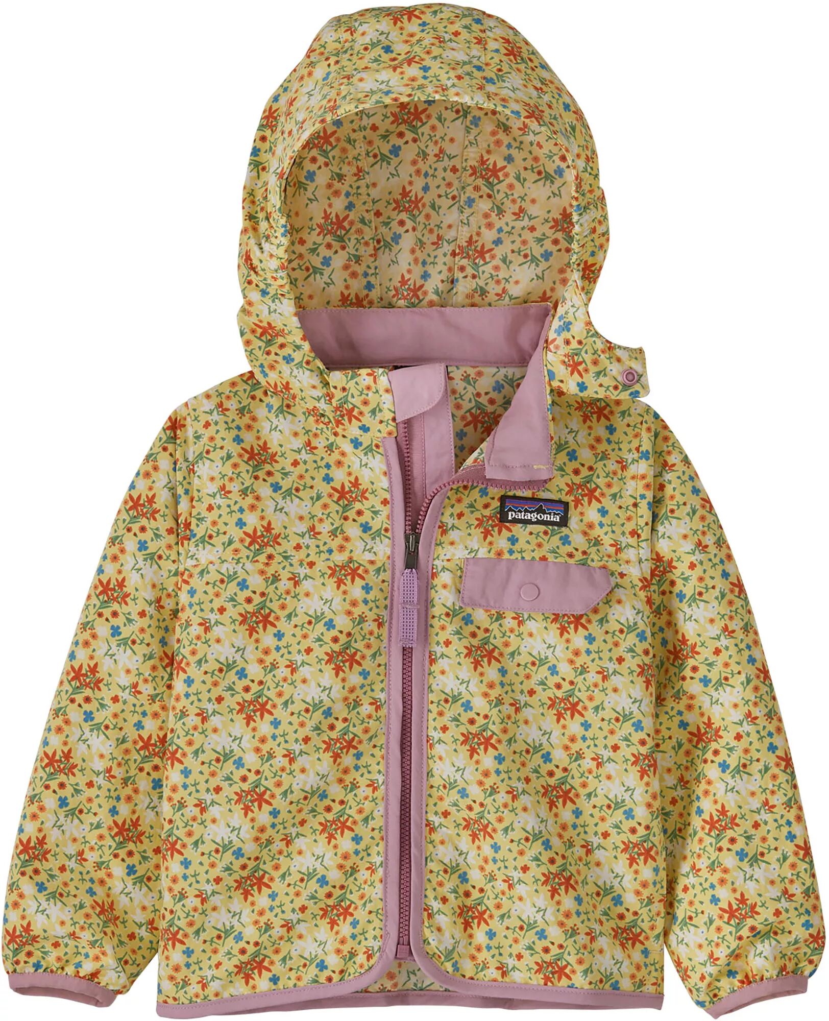 Patagonia Infants' Baggies Jacket, Boys', 3T, Little Isla/Milled Yellow