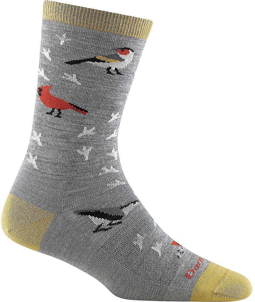 Darn Tough Women's Twitterpated Crew Lightweight Sock, Small, Gray