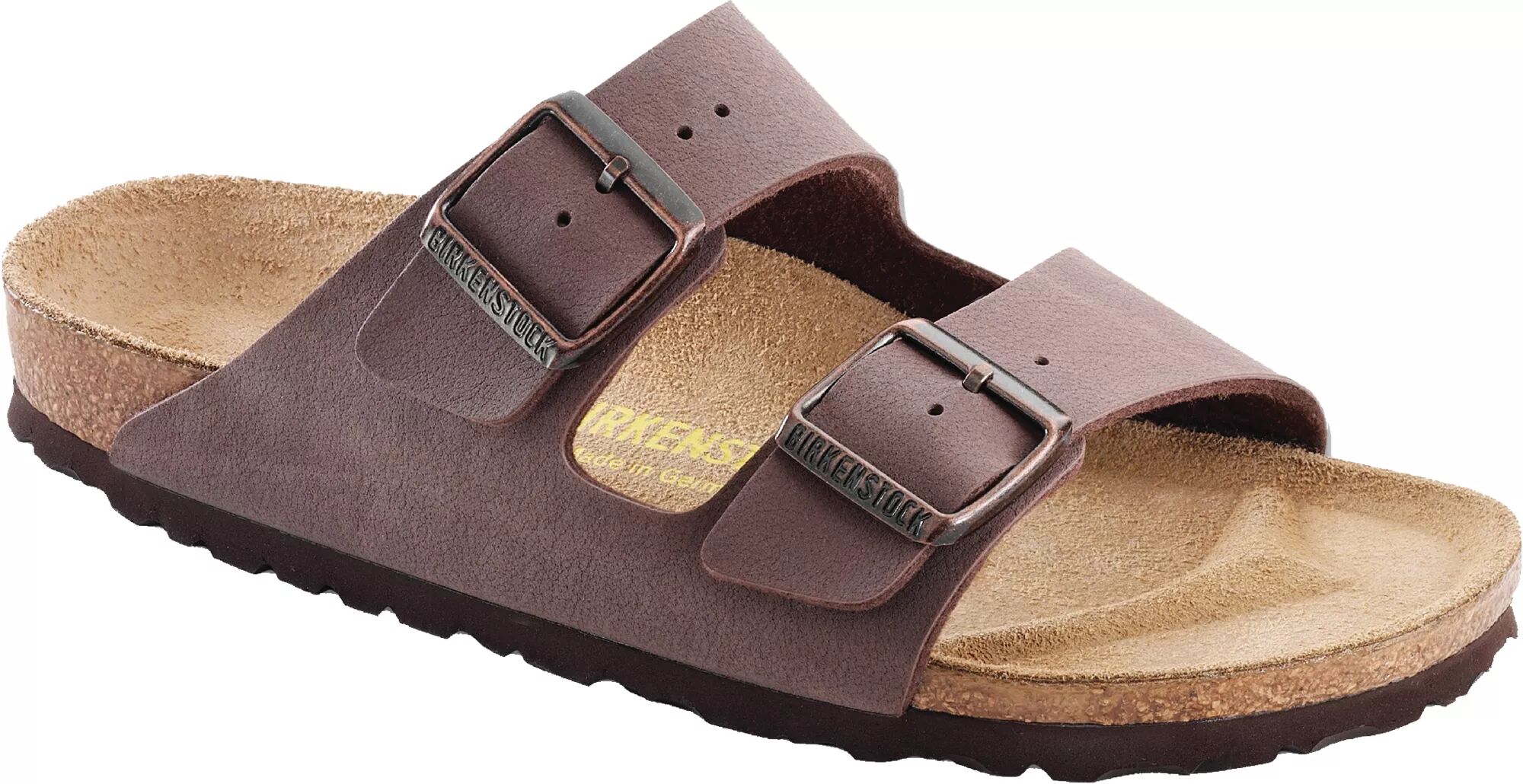 Birkenstock Men's Arizona Birkibuc Sandals, Size 43, Brown