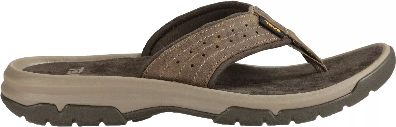 Teva Men's Langdon Flip Flops, Size 10, Brown