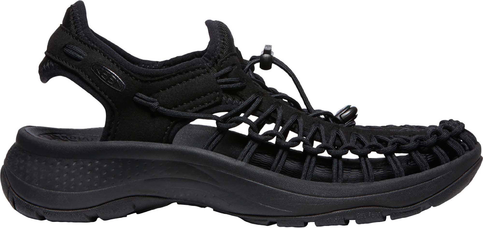 KEEN Women's UNEEK Two-Cord Sandals, Size 8, Black