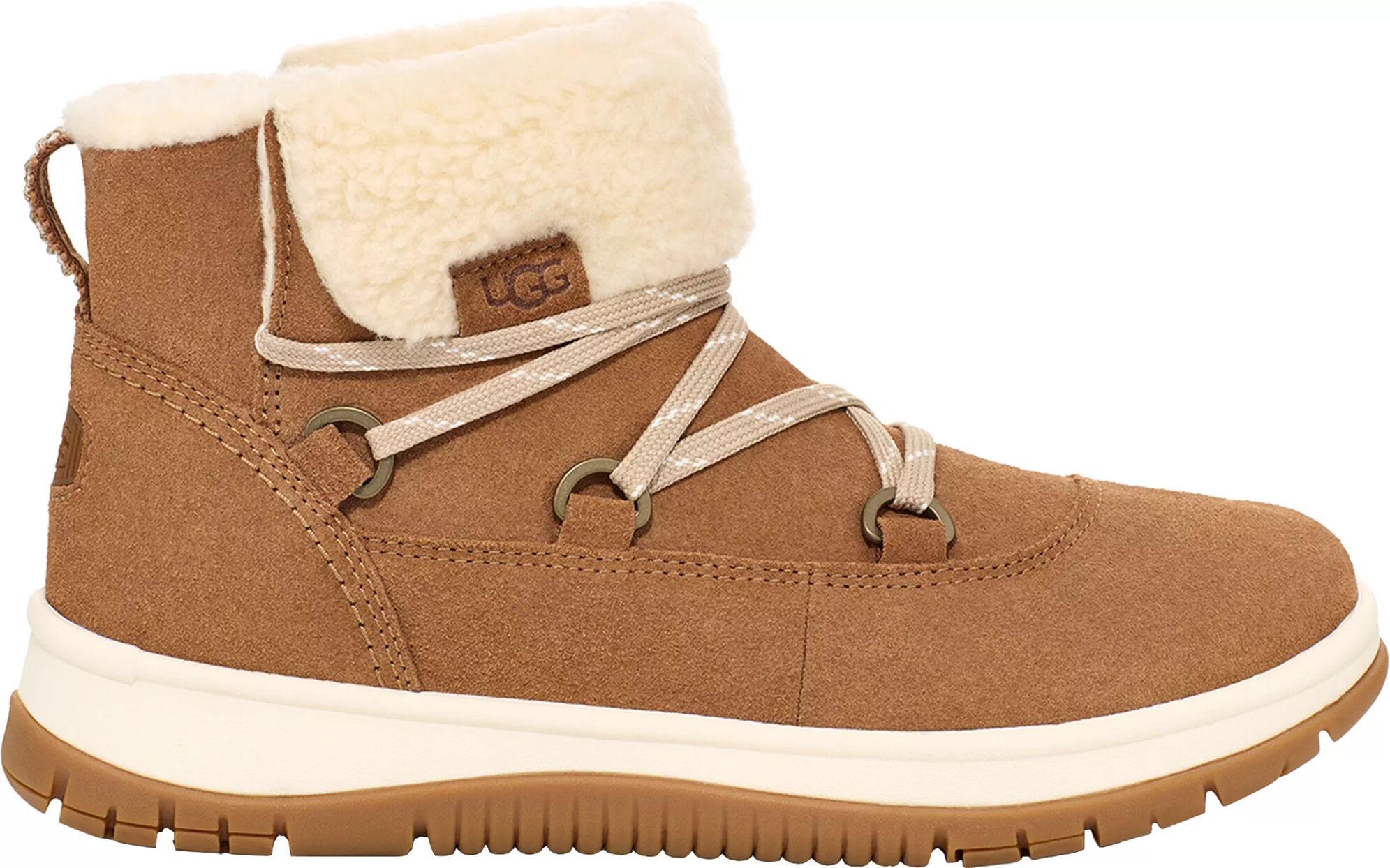 UGG Women's Lakesider Heritage Lace Waterproof Sneaker Boots, Size 10, Tan