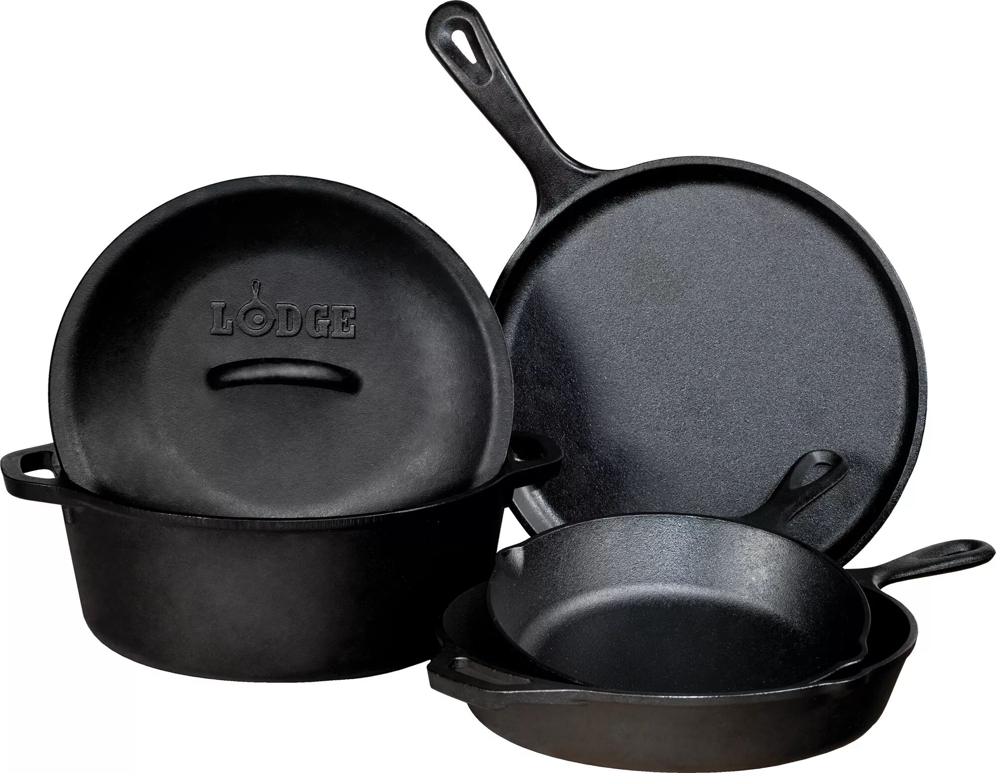 Lodge 5 Piece Cast Iron Cookware Set