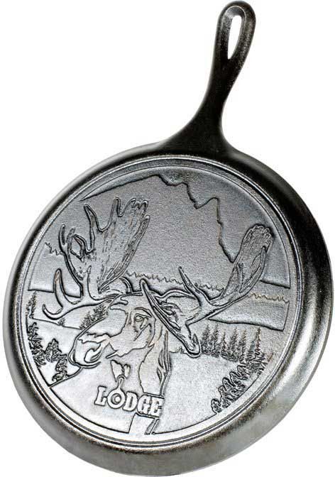 Lodge Wildlife Series 10.5" Cast Iron Moose Grill Pan