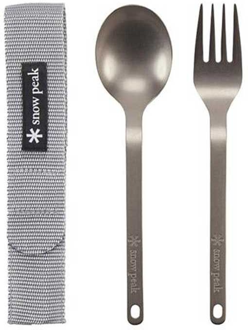 Snow Peak Titanium Fork & Spoon Set