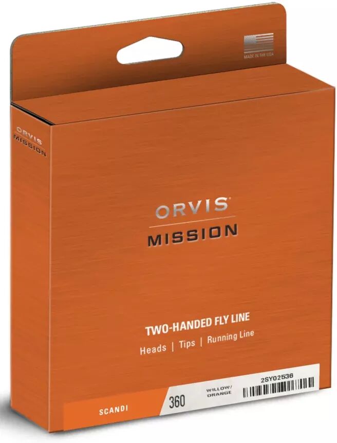 Orvis Scandi Heads Fly Line, 420 Grain, Willow Orange