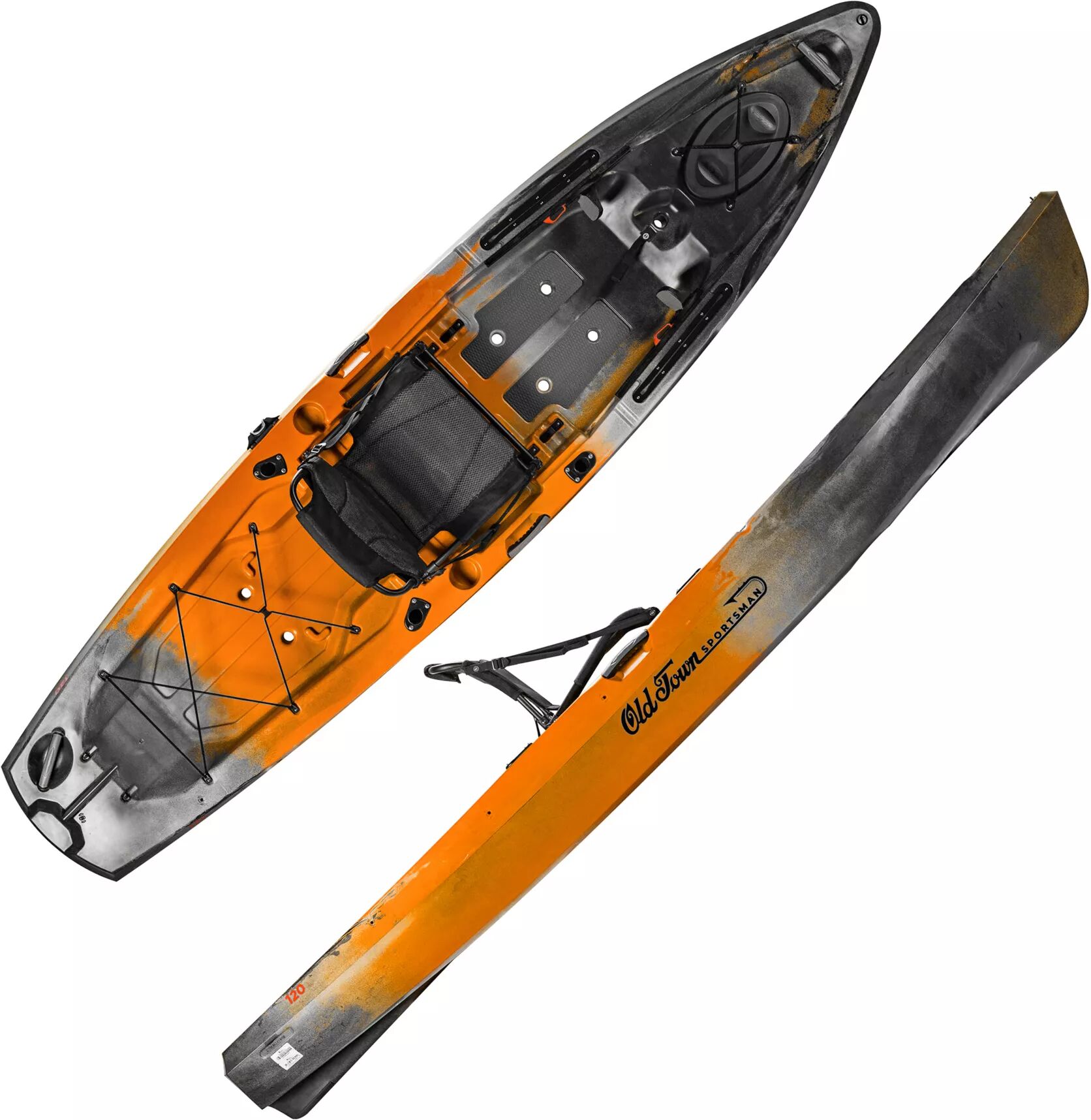 Old Town Sportsman 120 Angler Kayak, Orange