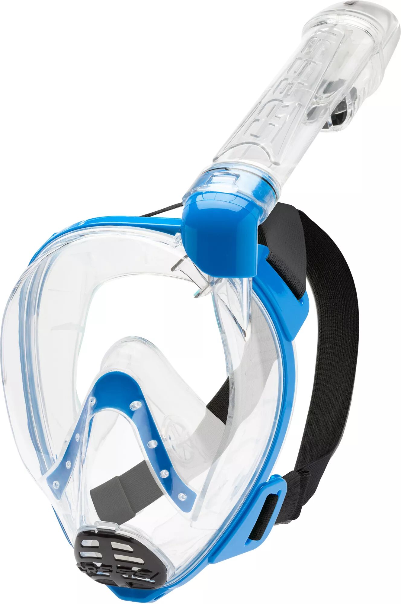 Cressi Adult Baron Snorkeling Mask, Small/Medium, Clear/Blue