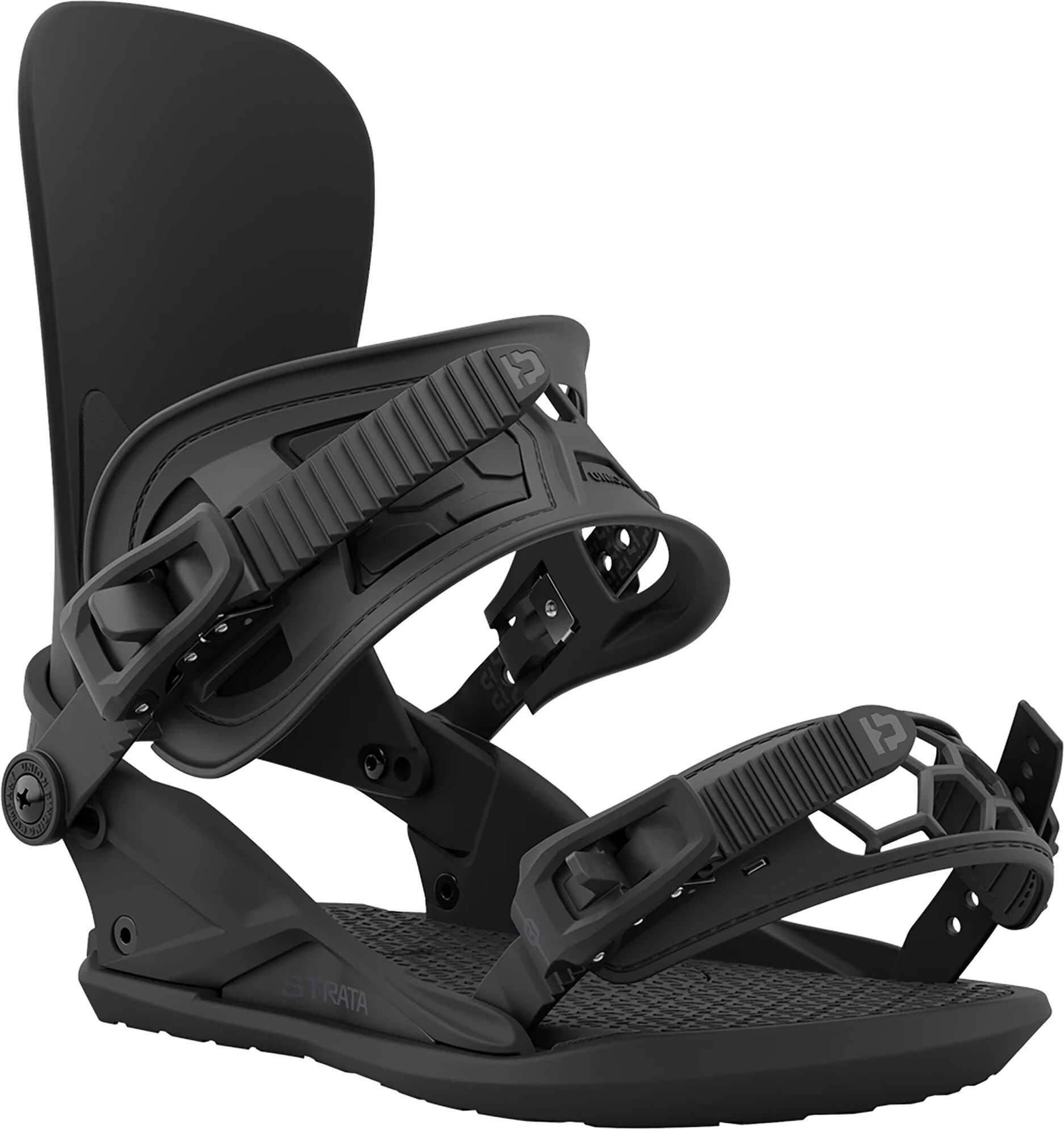 Union 24' Unisex Strata Snowboard Bindings, Men's, Large, Black