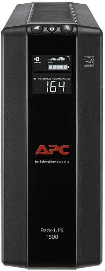 APC Back-UPS Pro 1500VA AVR/LCD Battery Backup/Surge Protector with 5 battery backup outlets, 5 surge outlets(BX1500M)