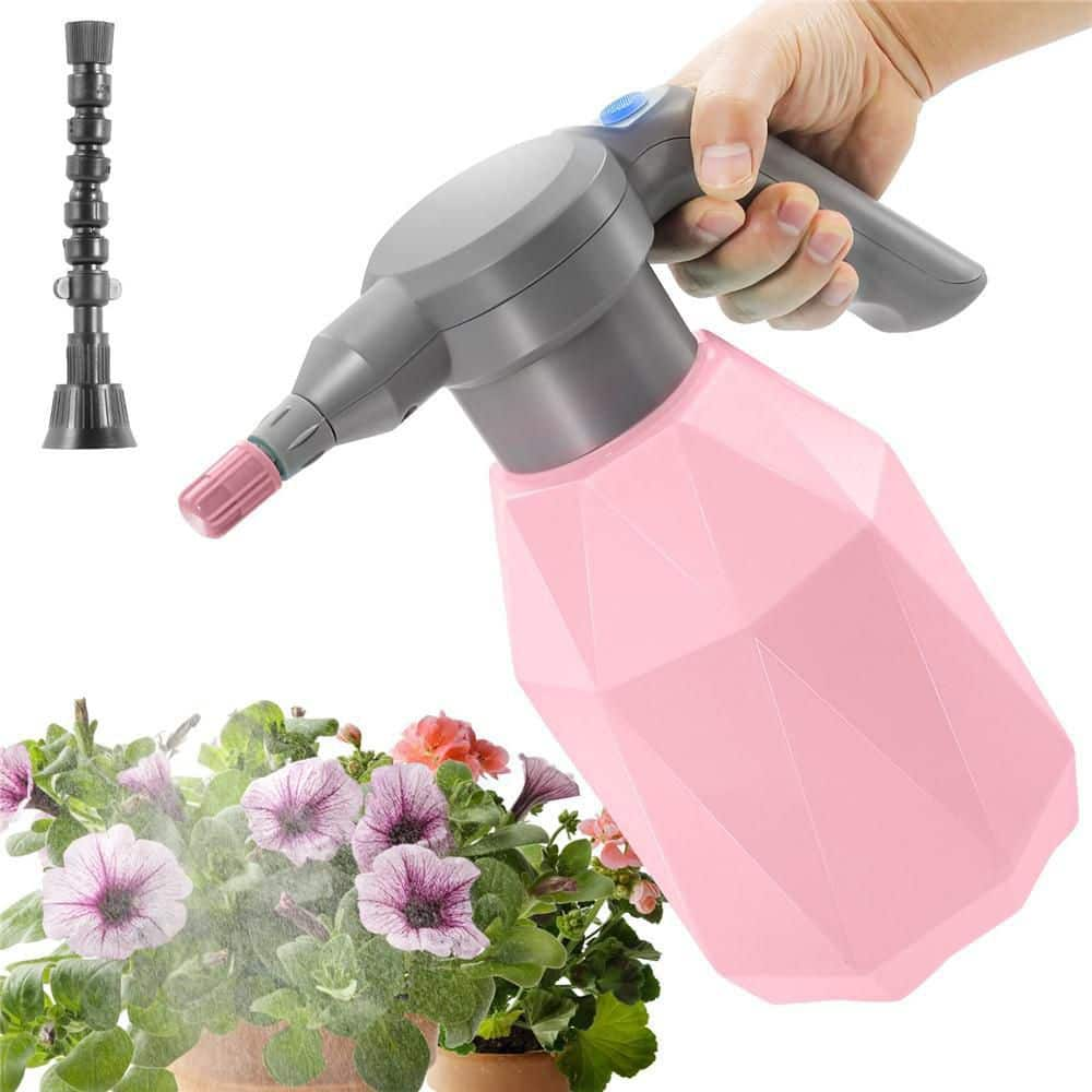 Dyiom 0.8 Gal. Pink Electric Rainwater Harvesting System Spray Bottle Plant Mister with Adjustable Spout