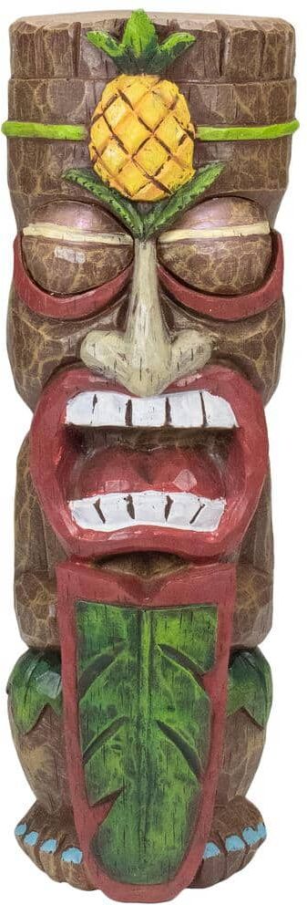 Northlight 16 in. Solar Lighted Polynesian Outdoor Garden Tiki Statue