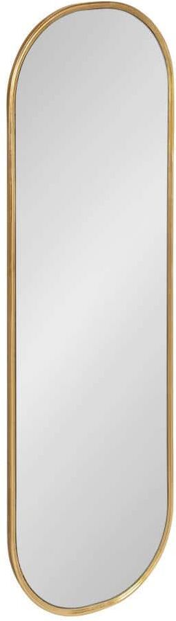 Kate and Laurel Large Oval Gold Neo-Classical Mirror (48 in. H x 15.88 in. W)