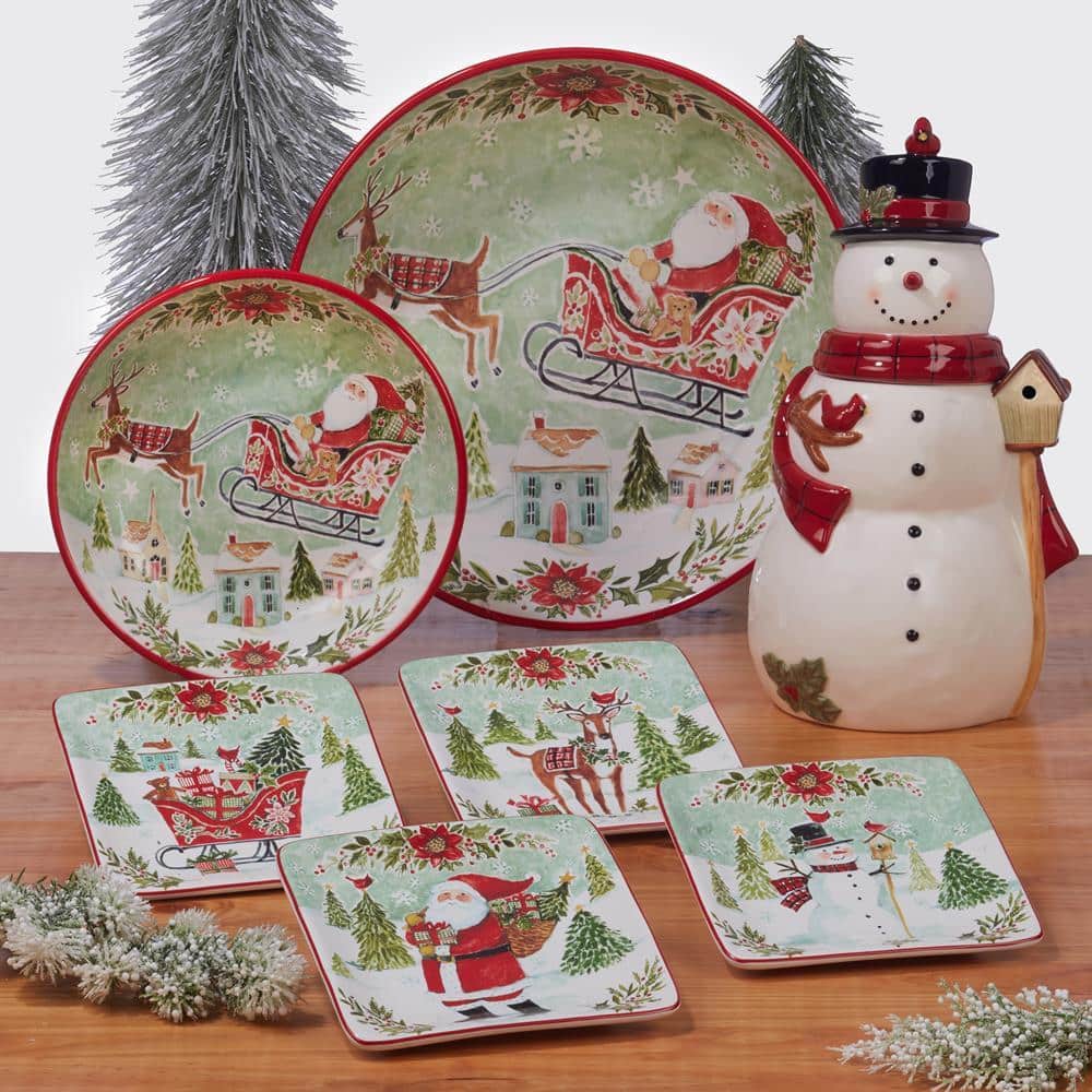 Certified International Joy of Christmas 3-D Snowman Cookie Jar