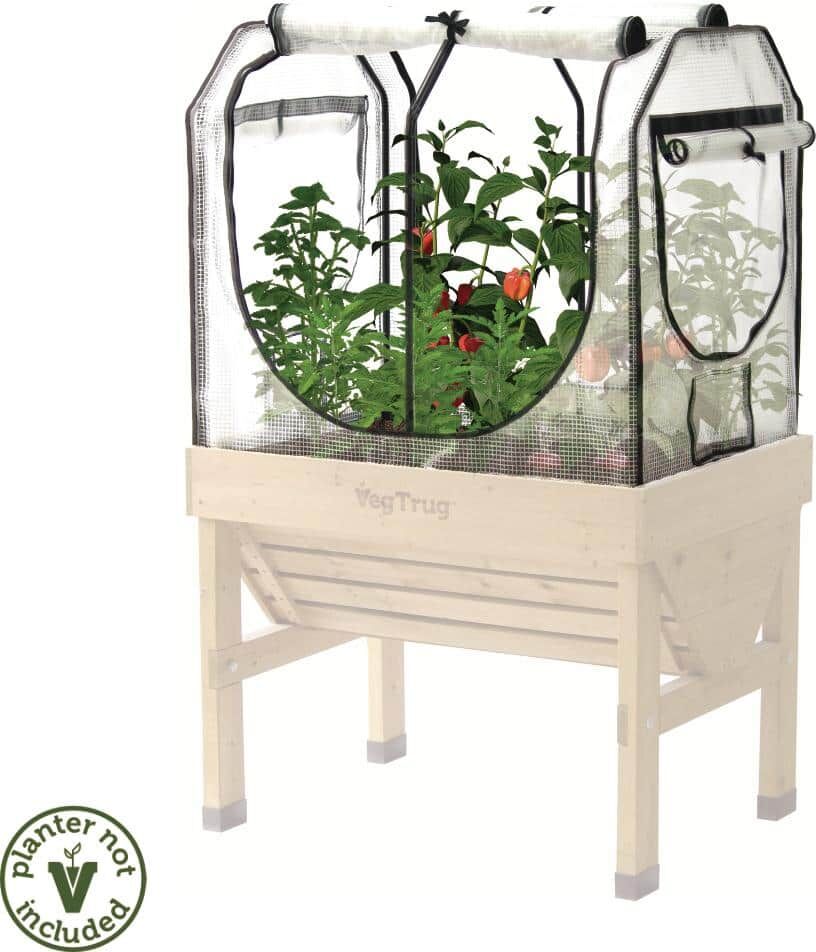 VegTrug Small Greenhouse Frame and Multi Cover Set (Planter Not Included)