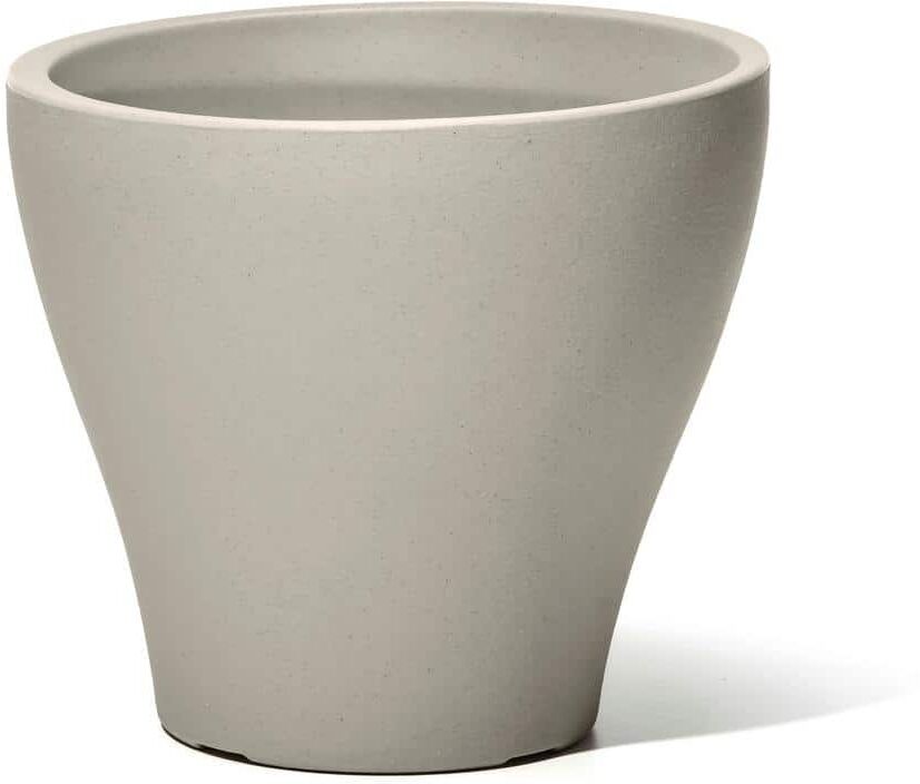 Step2 Fernway Planter - Resin Flower Pot for Patio, Deck, Entryway, Garden - Includes Water Reservoir - 20 in. - Concrete