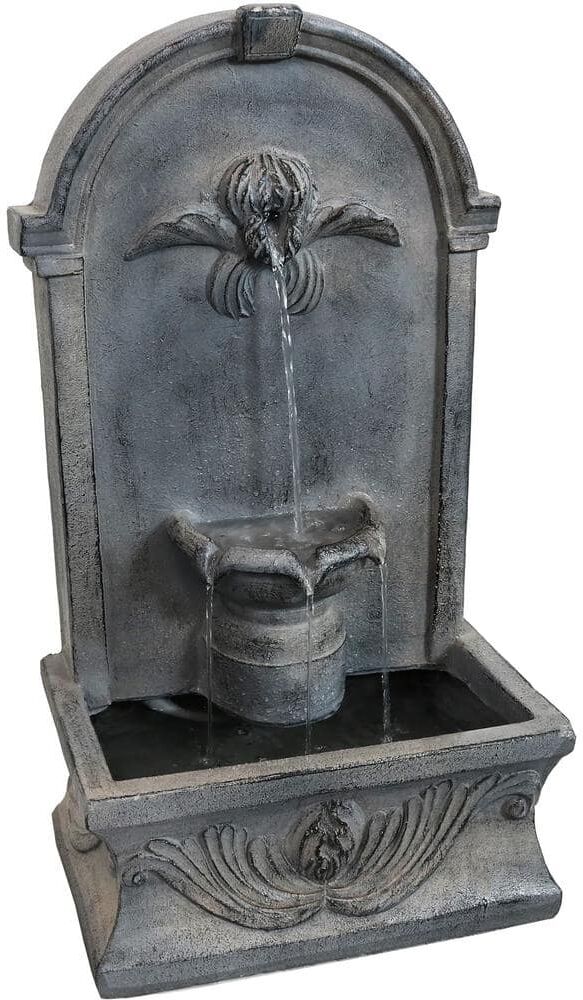 Sunnydaze Decor French-Inspired Concrete Indoor/Outdoor Reinforced Cascading Fountain