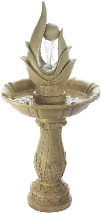 Zingz & Thingz 22 in. X 22 in. X 44 in. Unique Sculpture Water Fountain (Incl Pump)