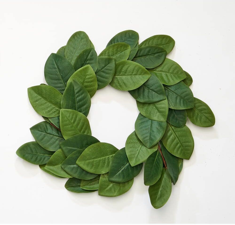 20 in. Artificial Magnolia Wreath