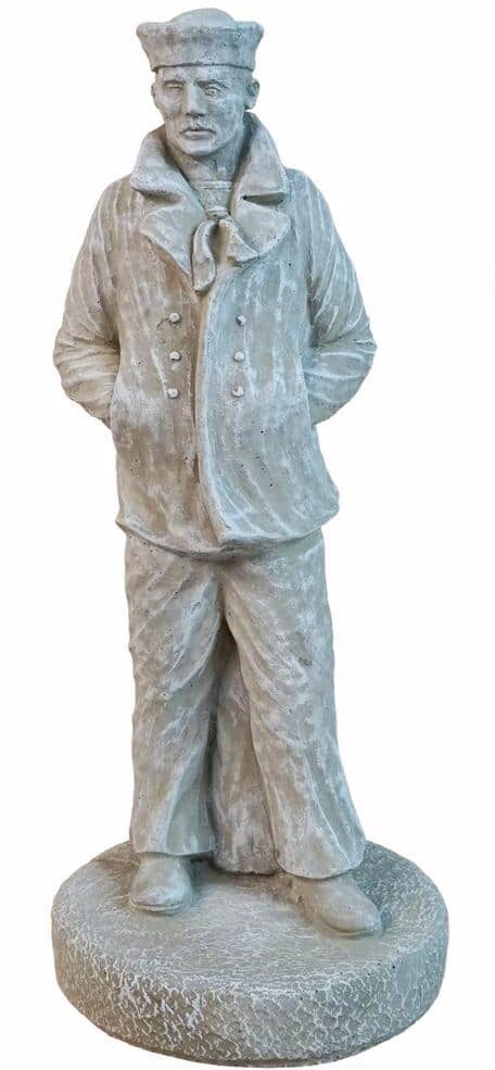 Athens Stonecasting 24 in. Sailor Concrete Garden Statue