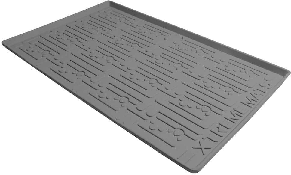 Xtreme 40 in. x 22 in. Grey Kitchen Depth Under Sink Cabinet Mat Drip Tray Shelf Liner