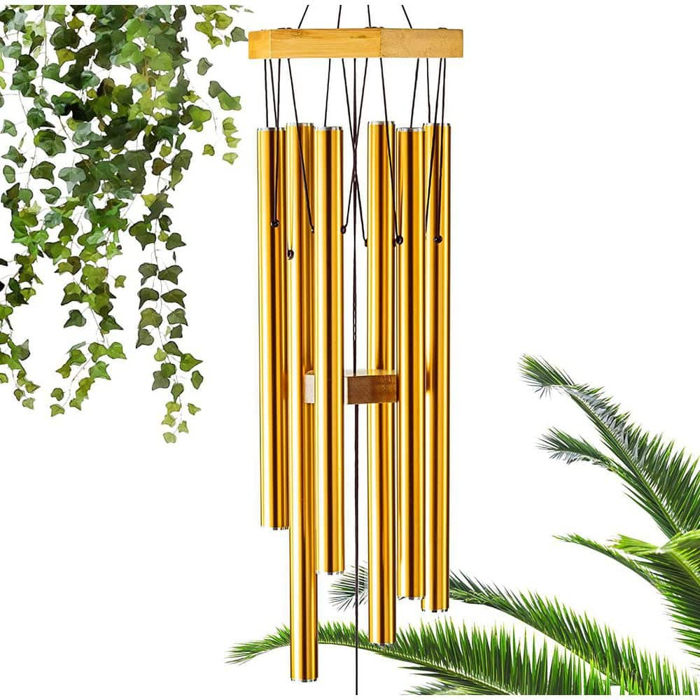 29 in. Golden Aluminum Wind Chimes