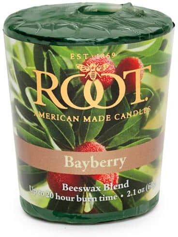 ROOT CANDLES 20-Hour Bayberry Scented Votive Candle (Set of 18)