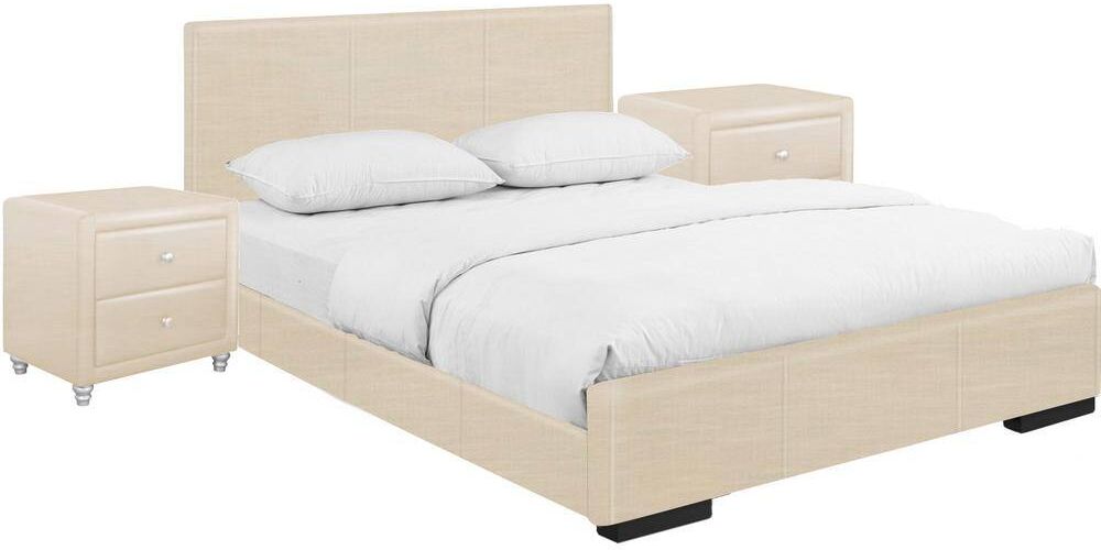 Camden Isle Hindes 3-Piece Beige King Bedroom Set