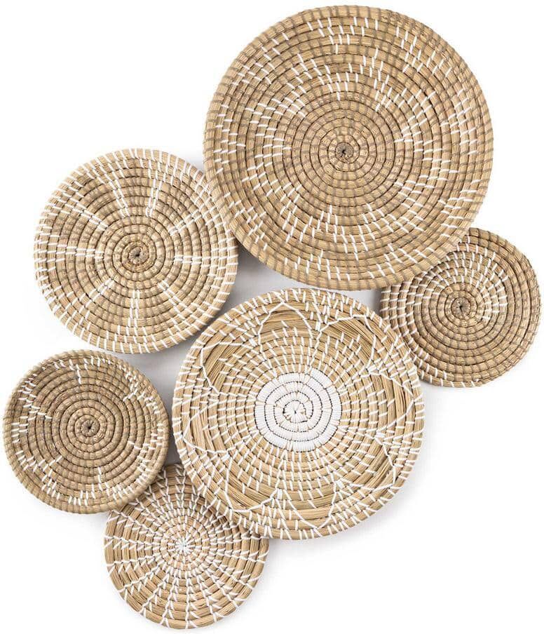 Wall Basket Decor Boho Set of 6