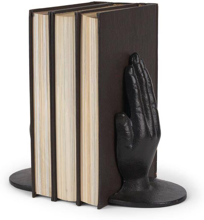 Mercana Praying Hands Bronze Cast Iron Book Ends