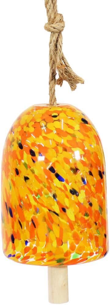 Sunnydaze Decor Sunnydaze Natural Melody Glass Wind Chime - Orange