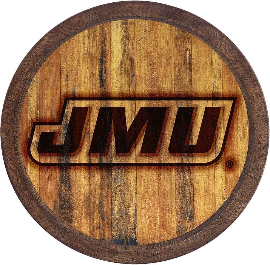 The Fan-Brand 20 in. James Madison Dukes Branded "Faux" Barrel Plastic Decorative Sign